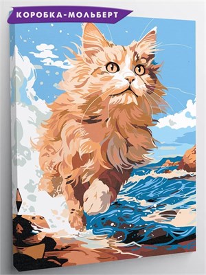 {{photo.Alt || photo.Description || 'Бегущий по пляжу кот - Животные.'}}