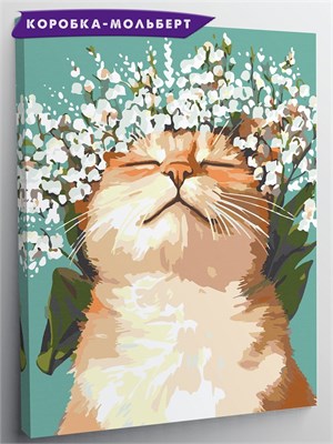 {{photo.Alt || photo.Description || 'Венок ландышей - Кот с цветами.'}}