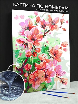 {{photo.Alt || photo.Description || 'Картина по номерам с блёстками - Ветка сакуры акварелью - Растения.'}}