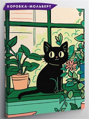 {{photo.Alt || photo.Description || 'Чёрный котик в зелени - Для детей.'}}